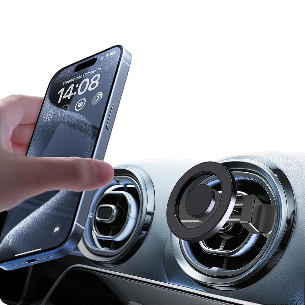 – Mercedes Phone Holder for Mercedes Benz A/C Class A180/200 C180/200/260/300, GLB/GLC, Audi A1, Reinforced Car Phone Holder Spring Clip for Round Air Vent, Circular Vent Cradle for iPhone Samsung