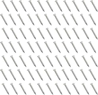 Tiny Wooden Nails for DIY Craft Projects, Antique Drawer Repairing, Mini Boxes Decorative Accessories[Set of 200pcs] (0.5inch/13mm, Silver)