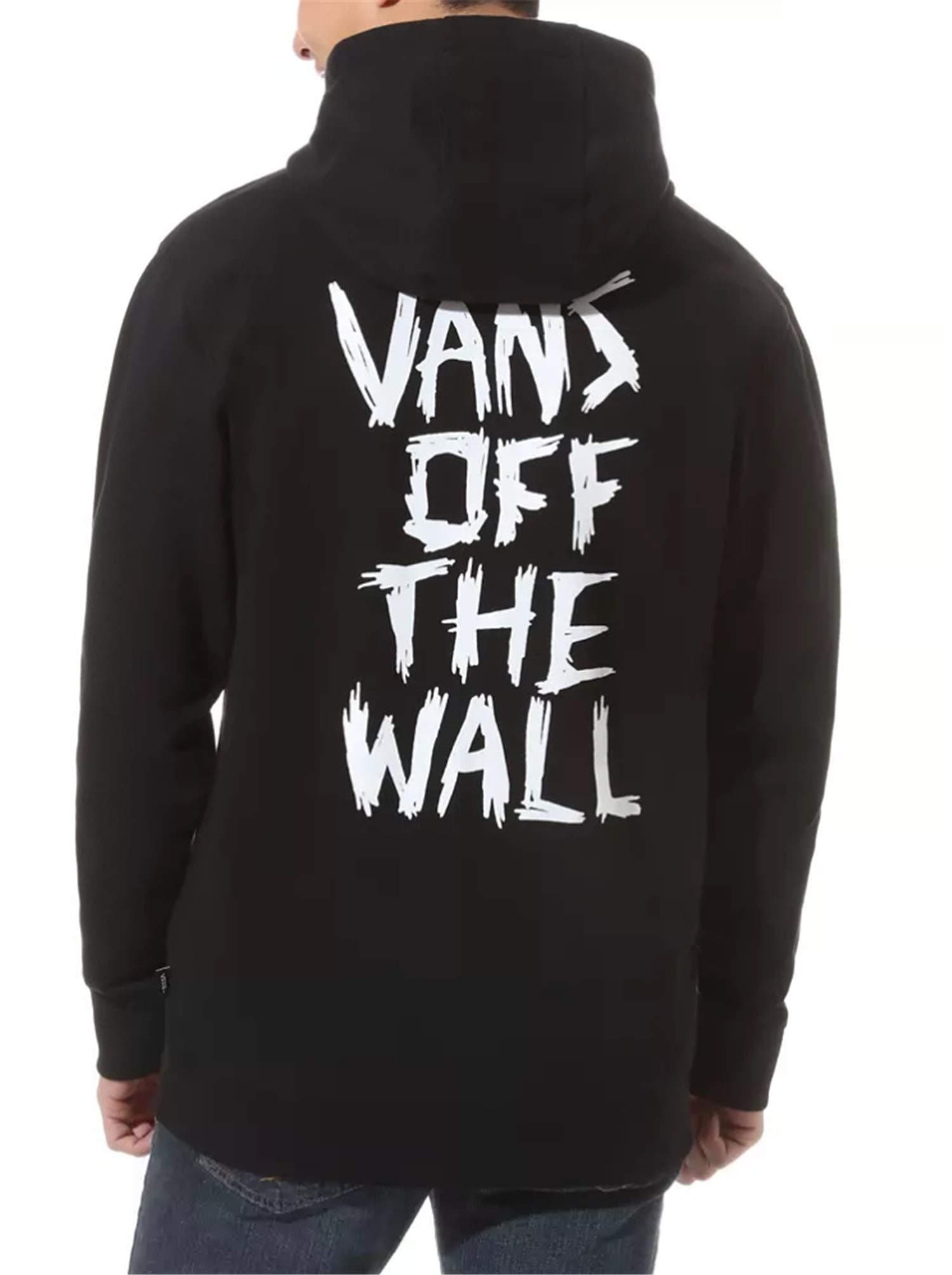 Vans Scratched Men's Black/White Pullover Hoodie Size M