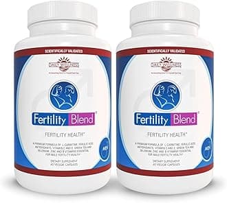 Daily Wellness for Men - Male Fertility Supplements, Vitamin Blend Pills - Male Count Pre-Conception for Him - Fertility Supplements for Men - 60 Capsules, 2 Pack