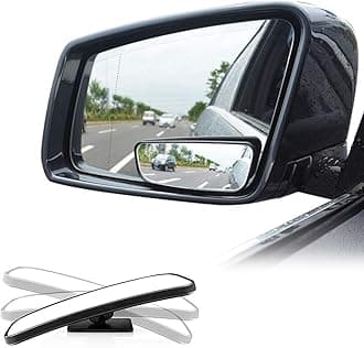 LIBERRWAY Blind Spot Mirror for Cars LIBERRWAY Car Side Mirror Blind Spot Auto Blind Spot Mirrors Wide Angle Mirror Convex Rear View Mirror Stick on Design Adjustable