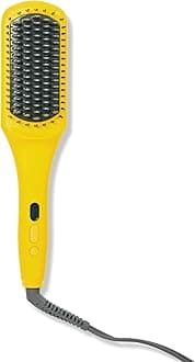 Drybar The Brush Crush Heated Straightening Brush – Hair Dryer Straightener for Smooth, Frizz-Free Hair – Salon-Quality Blowout