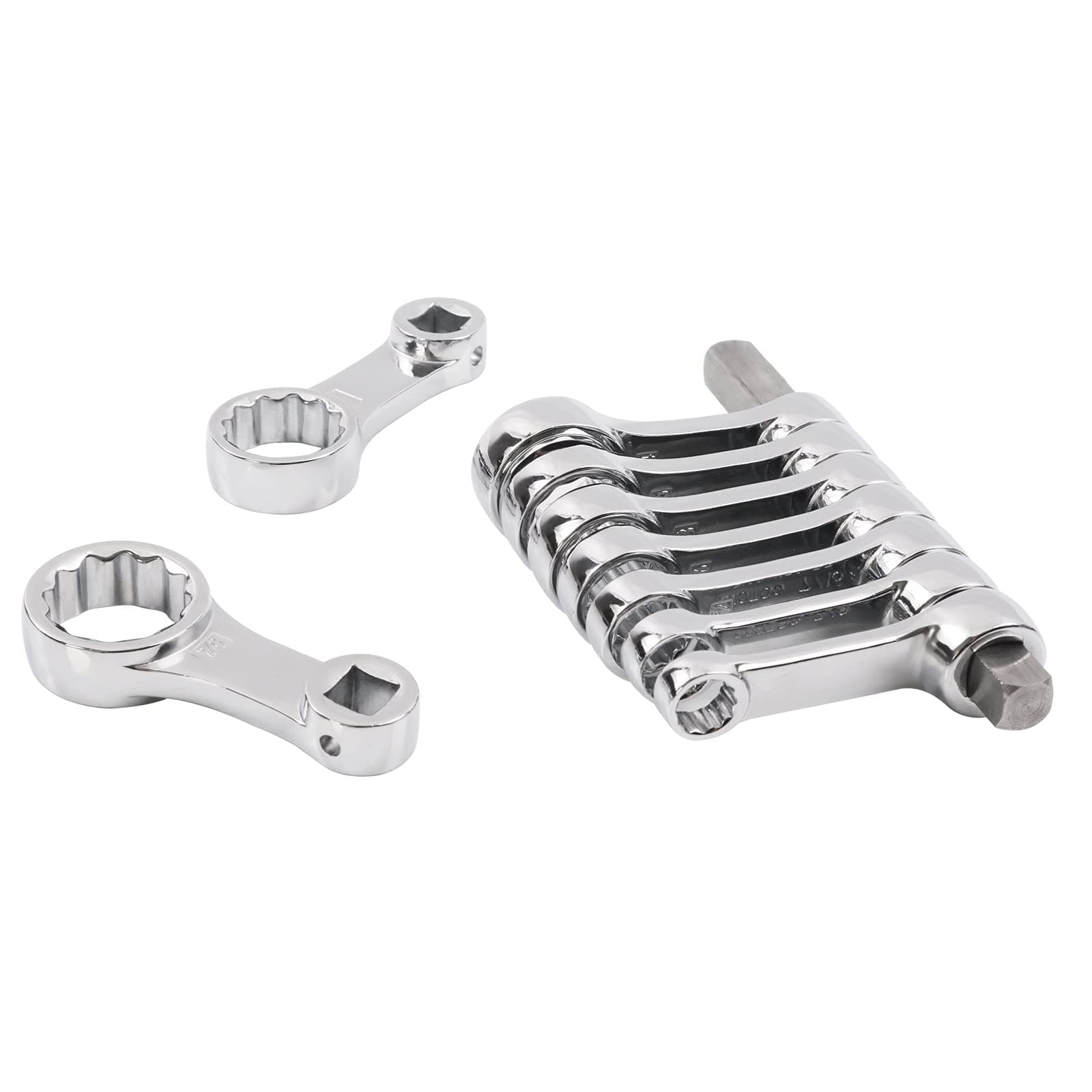 DISEN 13 pcs Flex Head Ratcheting Combination Wrench Set