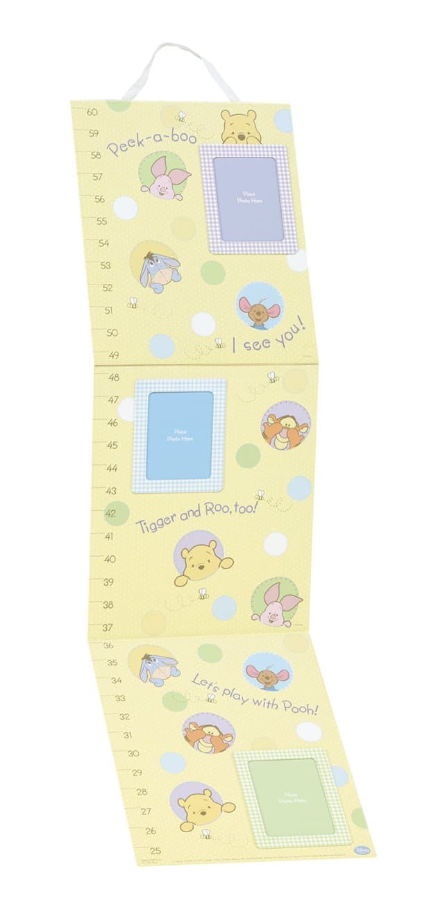 CR Gibson Growth Chart, Peek-a-Boo Pooh,