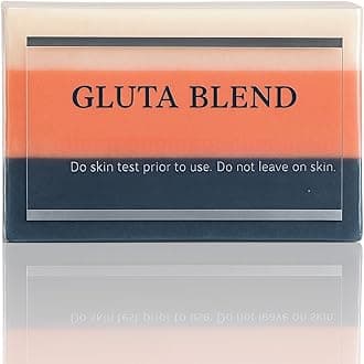 Premium 3-in-1 Glutablend Exfoliating Beauty Soap Bar Dark Spot Remover – For Smoother, Clearer, Healthier-Looking Skin – Now with Rosehips – Gentle Face & Body Cleanser 65g