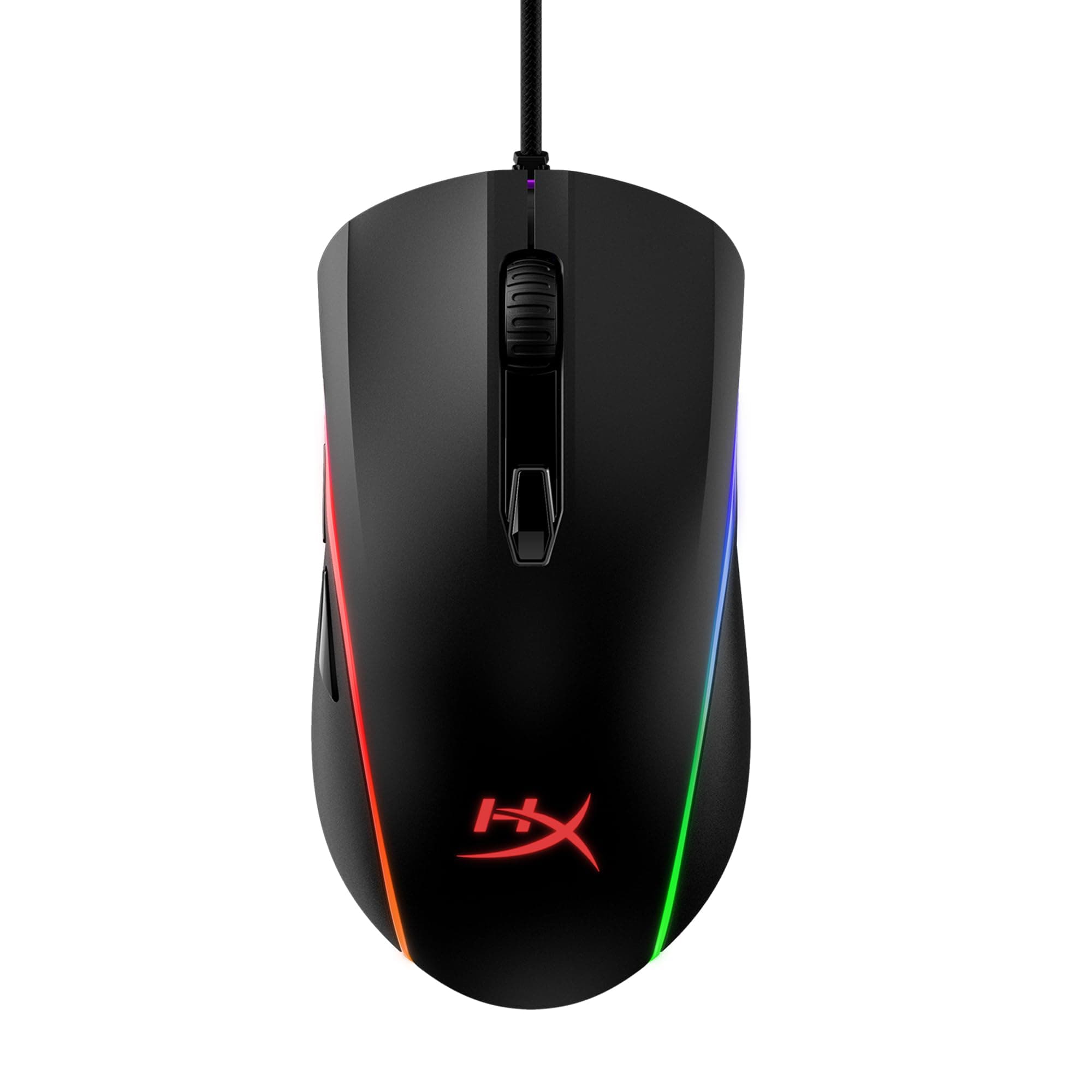 Hyperx Hx-Mc002B Pulsefire Surge - Rgb Wired Optical Gaming Mouse, Pixart 3389 Sensor Up To 16000 Dpi, Ergonomic, 6 Programmable Buttons, Compatible With Windows 10/8.1/8/7 Black