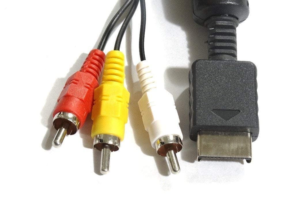 Careflection Av Cable for Ps2 AND PS3 For Sony Playstation 2 and Playstation 3 gaming console (Multicolor)