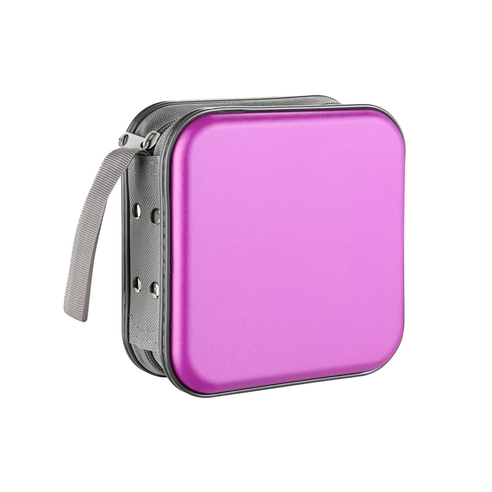 - DVD/CD Case, 48 Capacity Portable Holder - Hard Plastic Storage Wallet Organizer for Car (Purple)