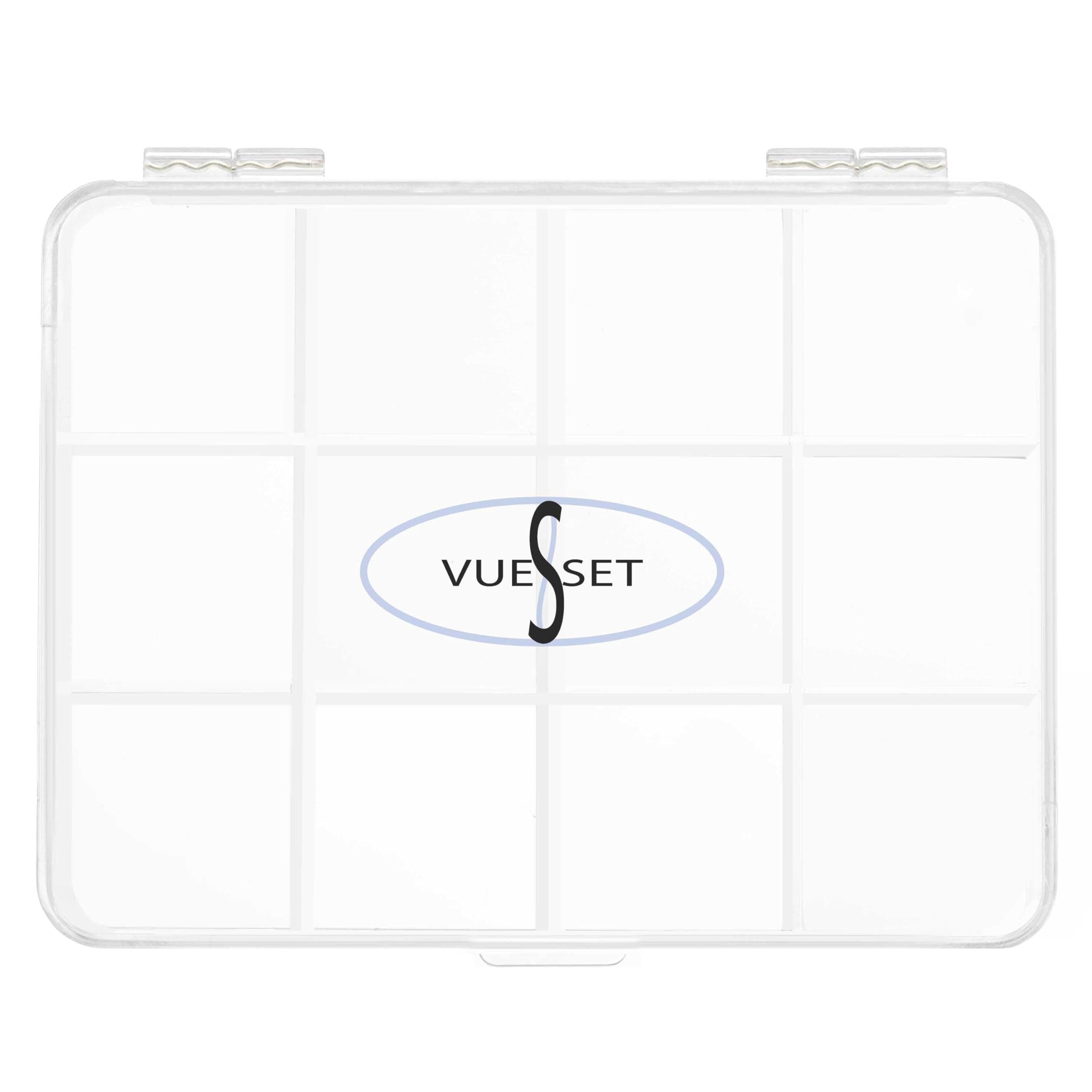 Viking Jack, Empty Makeup Palette Case made for Depotting Makeup/Creams into a Transparent Container, 12 Sections