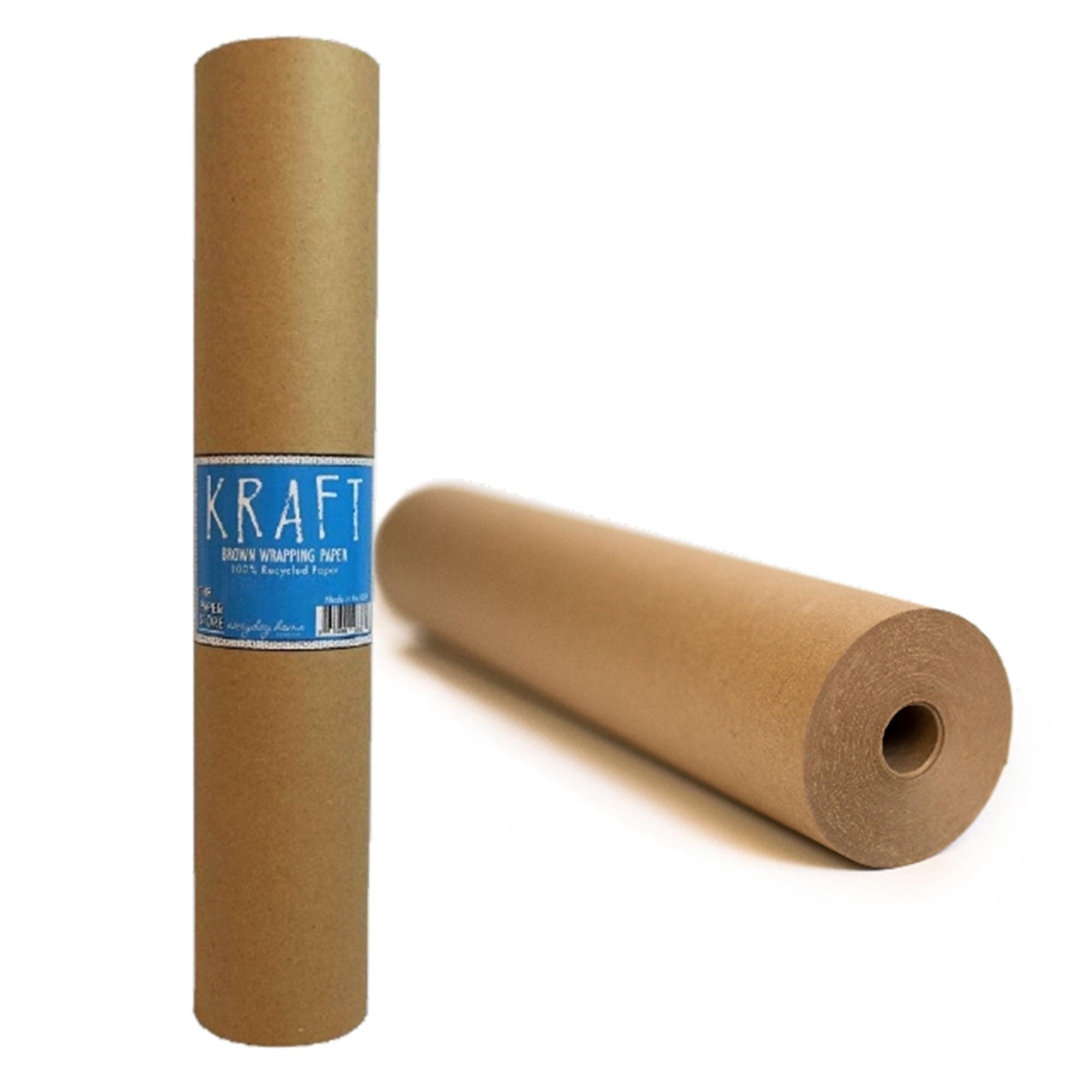 Kraft Brown Wrapping Paper Roll 48" x 1,800" (150 ft) – 100% Recyclable Craft Construction and Packing Paper for Use in Moving and Bulletin Board Backing