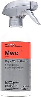 Magic Wheel Cleaner - Powerful Rim and Rim Well Cleaner; Acid Free, Dissolves Iron Particles Using Visible Red Discoloration, Excellent Adhesion and Viscosity (500 milliliters)