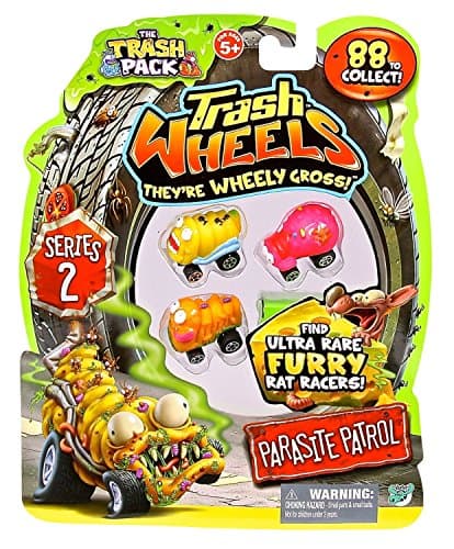 Trash Wheels Trash Pack Series 2 Parasite Patrol Vechicles 4-Pack