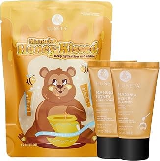 Luseta Manuka Honey Shampoo & Conditioner Set Hydrate & Repair for Dry and Dull Hair Adds Shine & Restore Softness Moisturizing for Damaged Hair 1.01oz*2