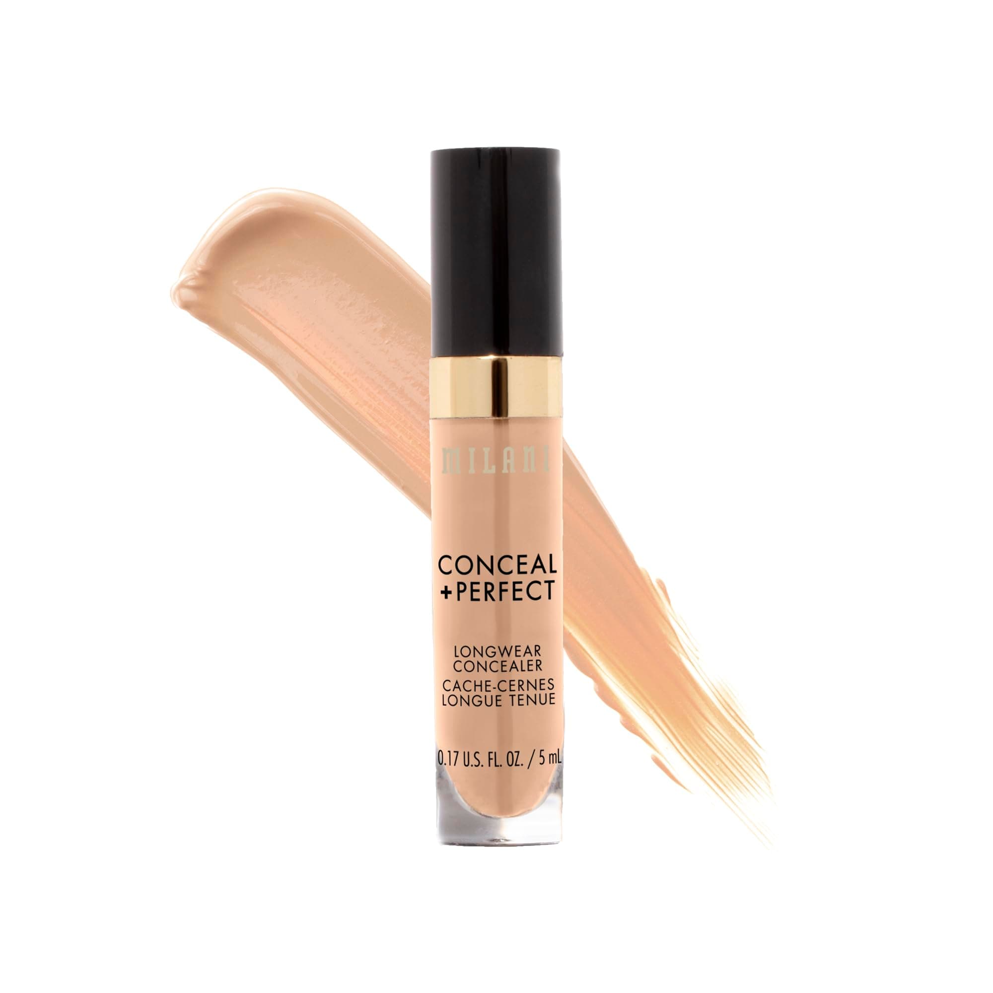 Milani Conceal + Perfect Concealer - 135 Medium Beige, 0.17 Fl Oz (Pack of 1)