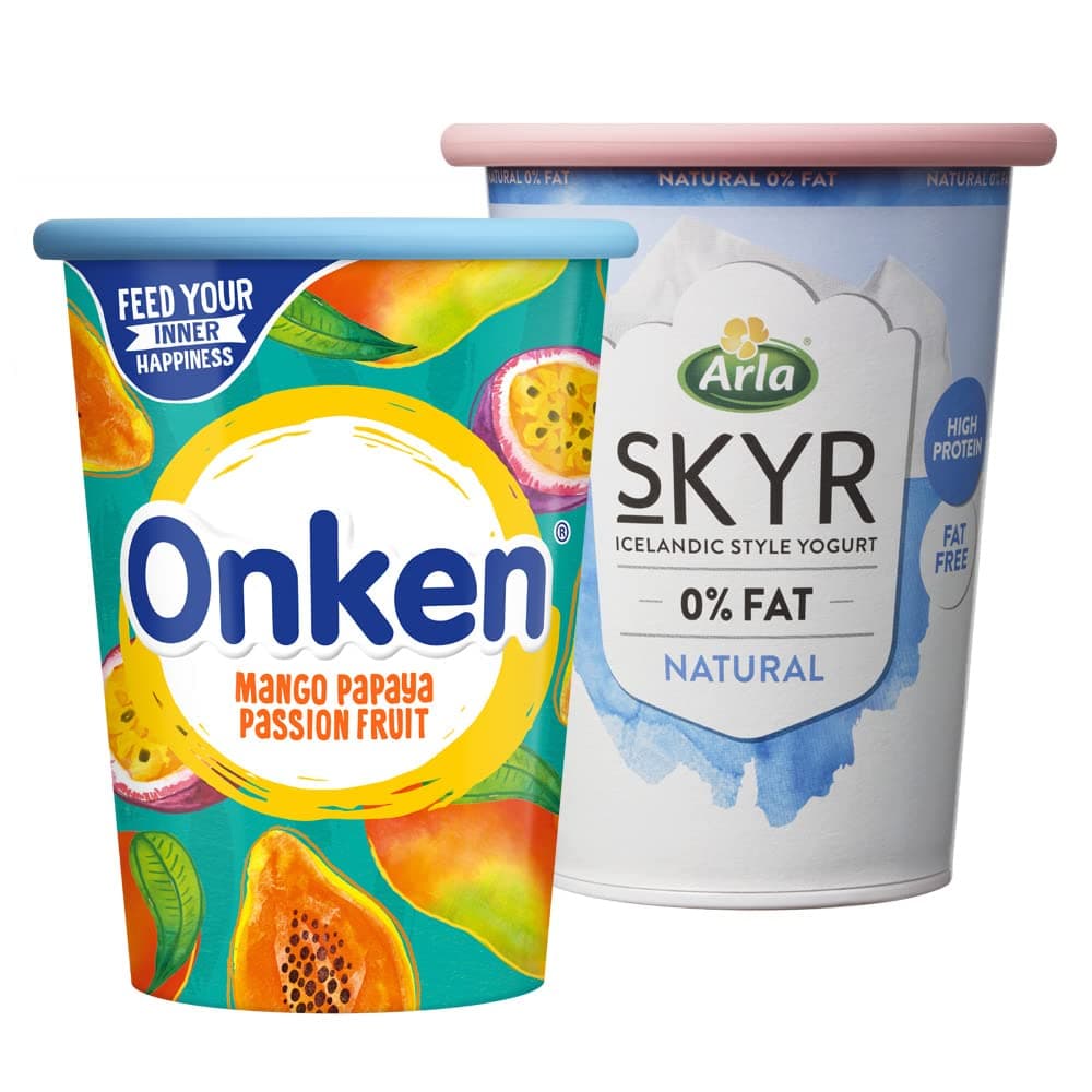 MOOPOPS Large Reusable Silicone Yoghurt & Cream Pot Lids - 2 Pack | Dishwasher & Fridge Safe | Airtight Lid Seal | Durable & Easy to Use | Designed to Fit Standard Yoghurt & Cream Pots | BPA Free