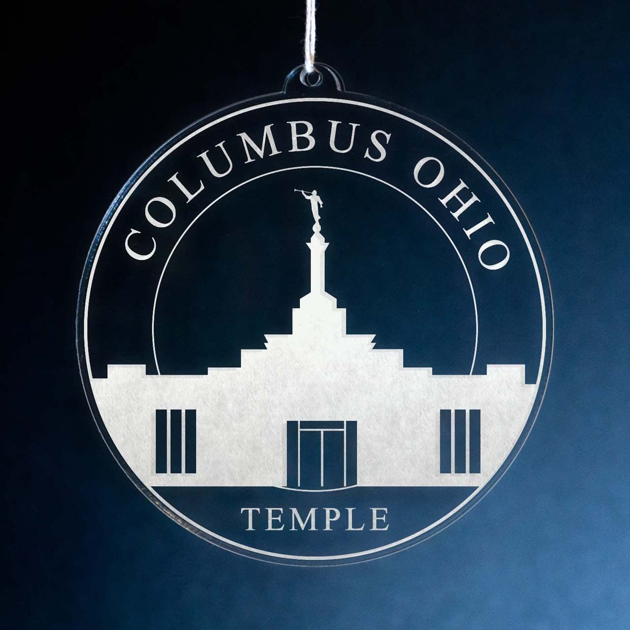 Columbus Ohio Temple Christmas Ornament