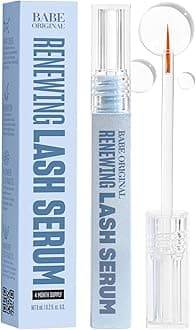 Renewing Lash Serum – Peptide-Infused Eyelash Serum for Fuller, Longer-Looking Natural Lashes, Lash Enhancing Treatment with Nourishing Botanicals, Cruelty-Free & Gentle, 6mL