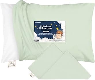 KeaBabiesToddler Pillowcase 13"x18" - Organic Cotton Toddler Pillowcase for Kids, Boys, Girls, Soft & Durable Cotton Cover for Miniature Sleepy Pillows, Cute Colors, Pillow Sold Separately (Sage)