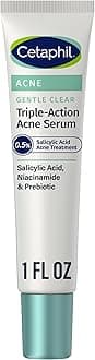 Cetaphil Gentle Clear Triple-Action Acne Treatment Serum with Salicylic Acid, Treats and Prevents Acne, Great for Post-Acne Marks, for All Skin Types, 1oz