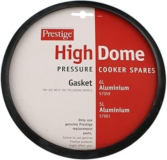 Prestige Hi Dome Pressure Cooker Spares, Gasket - Black (Package may vary)