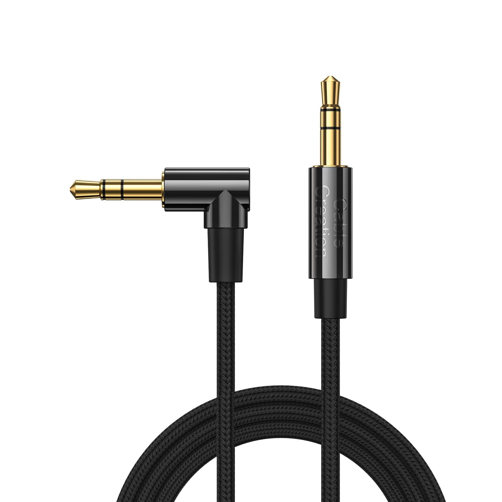 CableCreation 3.5mm TRS Audio Cable, 3.5mm Male to Male Auxiliary Aux Cable Compatible with Phone, Tablet, Headphone, MP3 Player, Car/Home Stereo, Laptop Black 10FT