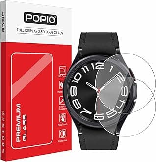 Military-Grade Gorilla Tempered Glass for Samsung Galaxy Watch 6 Classic & Samsung Galaxy Watch Ultra (47mm) (1.5" inch), Pack of 2