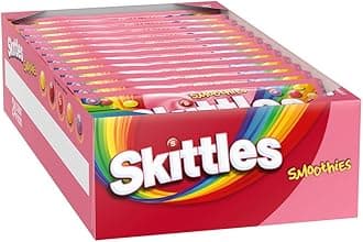 SKITTLES Smoothies Chewy Candy Bulk Pack, Full Size, 1.76 oz Bags (Pack of 24)