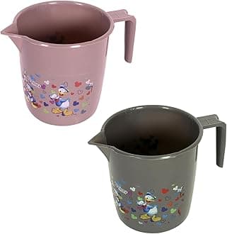 Kuber Industries Disney Team Bathroom Mug | Plastic Bath Mug for Bathroom | Mug for Bathroom | Mug for Toilet | Washroom Jug | 111 Bath Mug | 1 LTR | Pack of 2 | Multi
