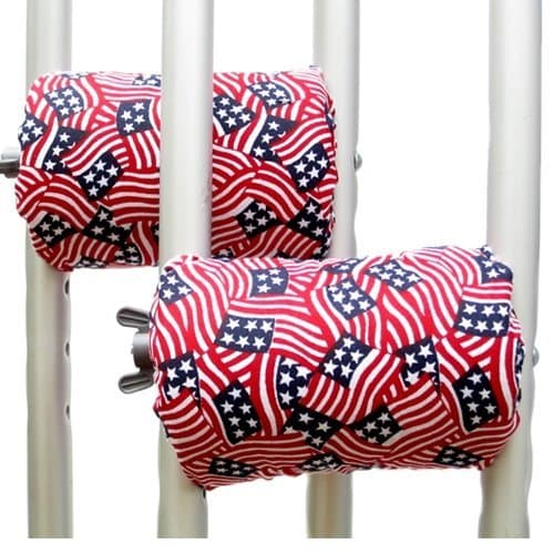 Crutch Caps AHANUSFLG US Flags Crutch Handle Pads
