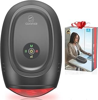 Hand Massager with Heat and Compression, Cordless Hand Massager for Arthritis and Carpal Tunnel, Wrist, Finger Massage for Mom, Dads, Women and Men (Black)