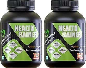 Pharma Science Ayurvedic Weight Gainer Supplement Powder for Men & Women - Increase Stamina, Muscle Mass Bulk & Overall Wellness | Natural Protein & Carbs | Health Gainer | High Calories - 100gm Pack 2