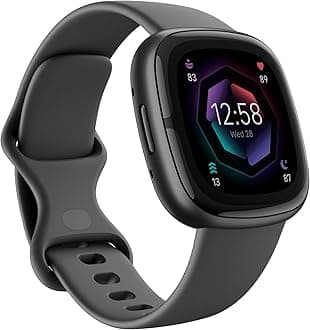 Google Fitbit Sense 2 Health and Fitness Smartwatch with built-in GPS, advanced health features, up to 6 days battery life - Compatible with iOS 15 or higher & Android OS 9.0 or higher