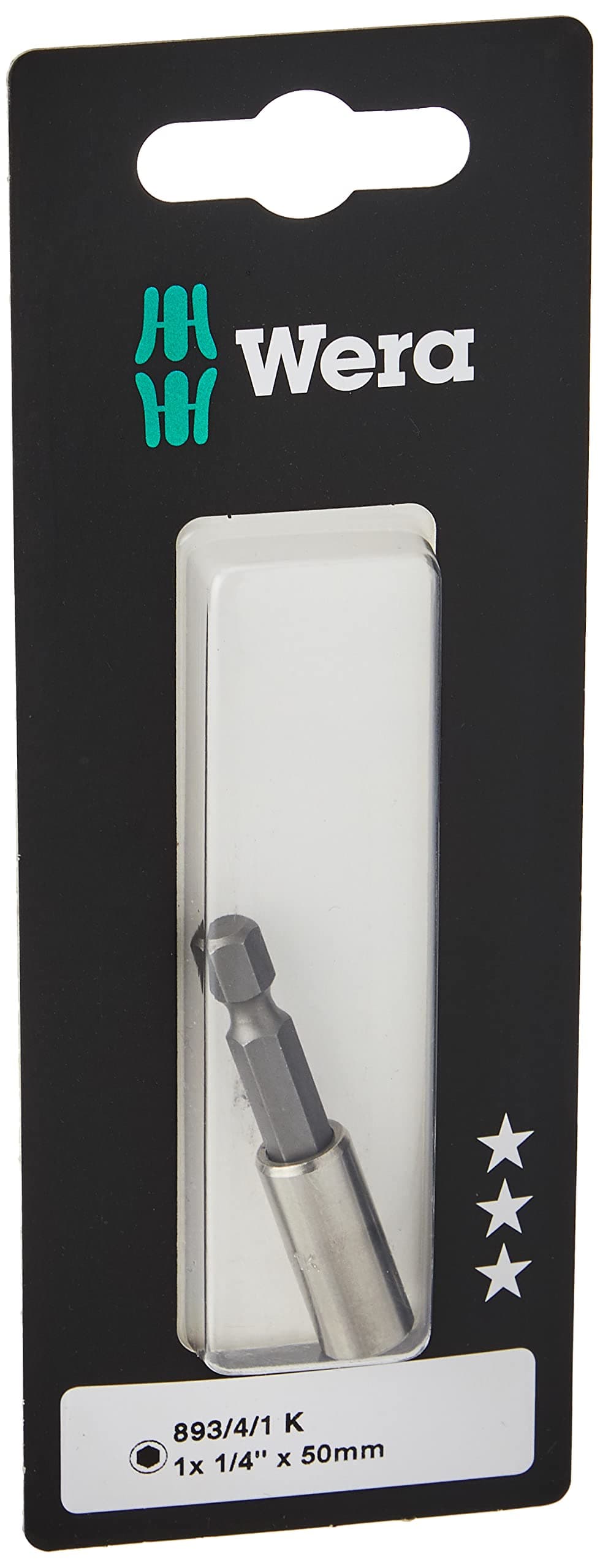 5073401001 Hexagon 893/4/1 K SB Quick-Release Chuck, Universal Bit Holder 1/4"