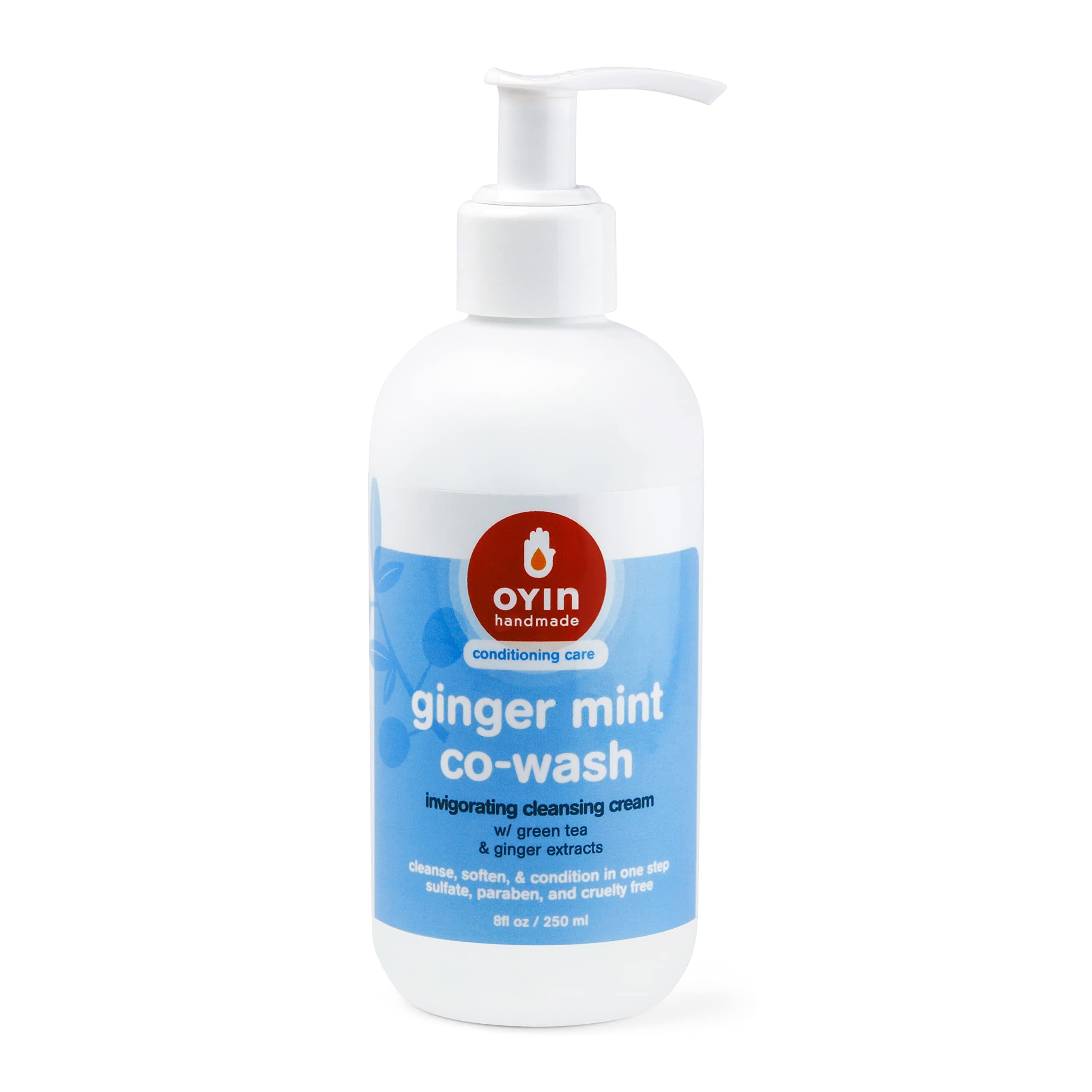 Ginger Mint Co-Wash with Invigorating Cleansing Cream with Green Tea & Ginger Extracts |8 oz