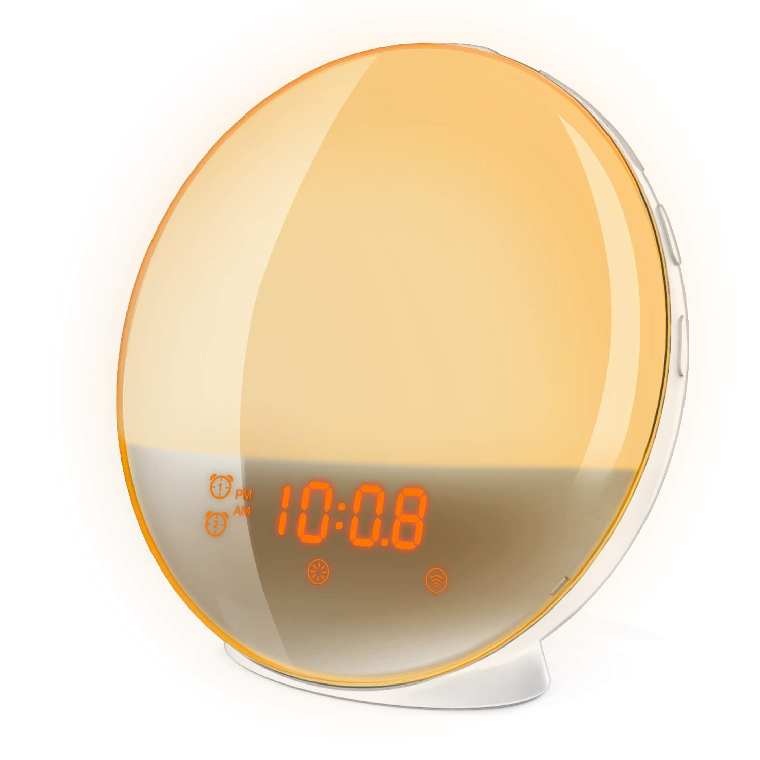 Philips Wake-up Light, Sunrise Simulation, 2 Natural Sounds, FM Radio & Bedside Lamp, HF3505/60