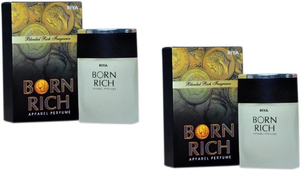 RIYA BORN RICH 100 ml Perfume for Men | Eau De Parfum with Long Lasting Fragrance | Citrus Woody Scent | Luxurious Vogue Scent | Pack of 2 (100 ml Each)