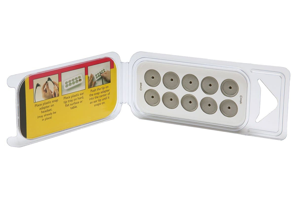 Ear Tips for TV Ears, 5 pair, Adapters sold separately