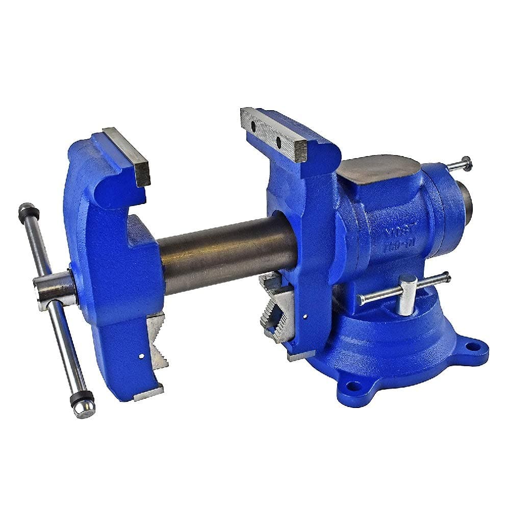 YOST MODEL 750-DI, YOST 5-1/8" MULTI-JAW ROTATING COMBINATION PIPE & BENCH VISE