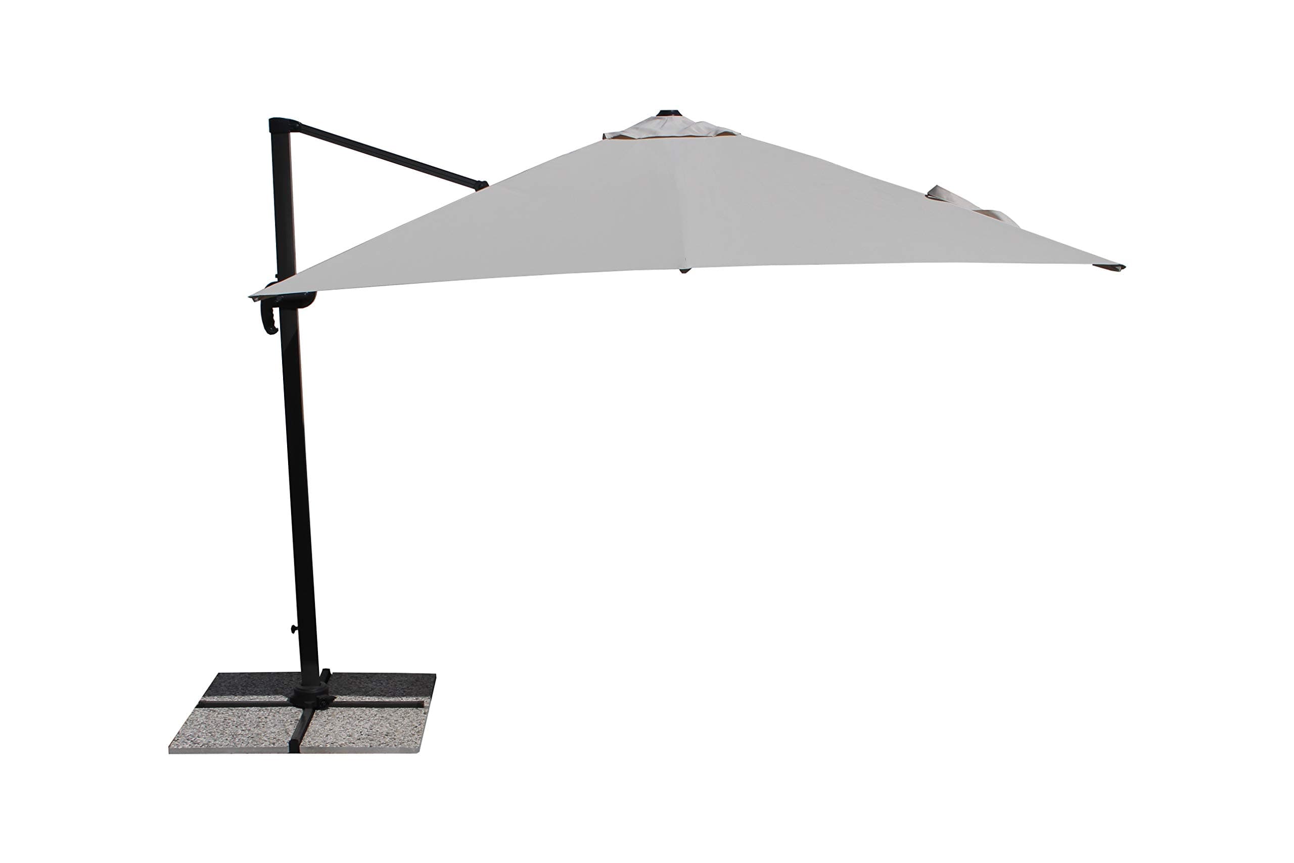 Maffei Art 226 CATHAY. Square hanging parasol cm 300x300, polyester fabric, alu pole. Made in China. Colour natural