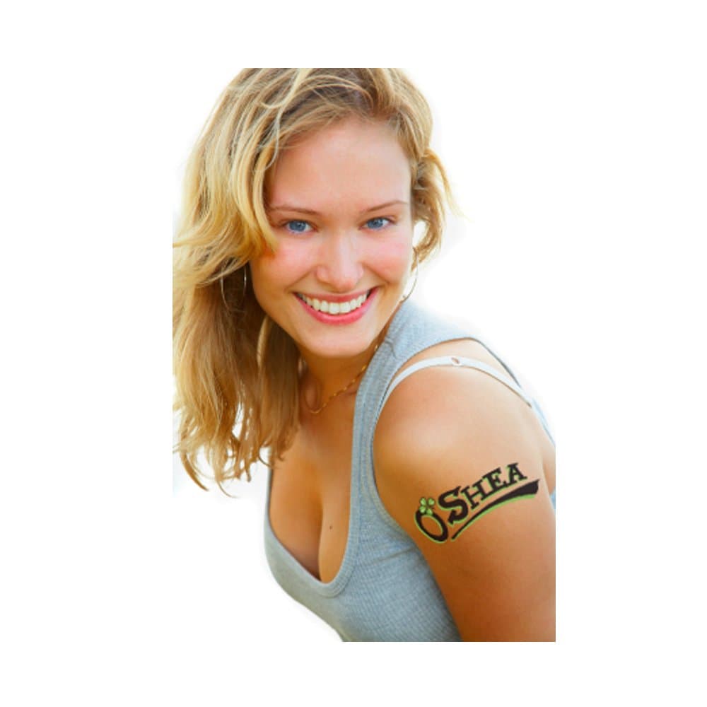 SweetTats Irish O'Name Arm Temporary Tattoo Pack - 3 Tattoos per Pack