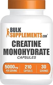 com Creatine Monohydrate Capsules - Micronized Creatine Monohydrate, Sports Nutrition - 7 Capsules per Serving, 5000mg, Gluten Free, 210 Count (Pack of 1)
