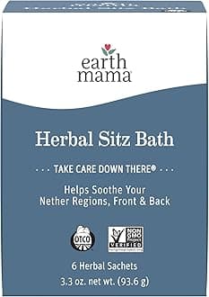 Earth Mama Organic Herbal Sitz Bath For Pregnancy And Postpartum, 6-Count