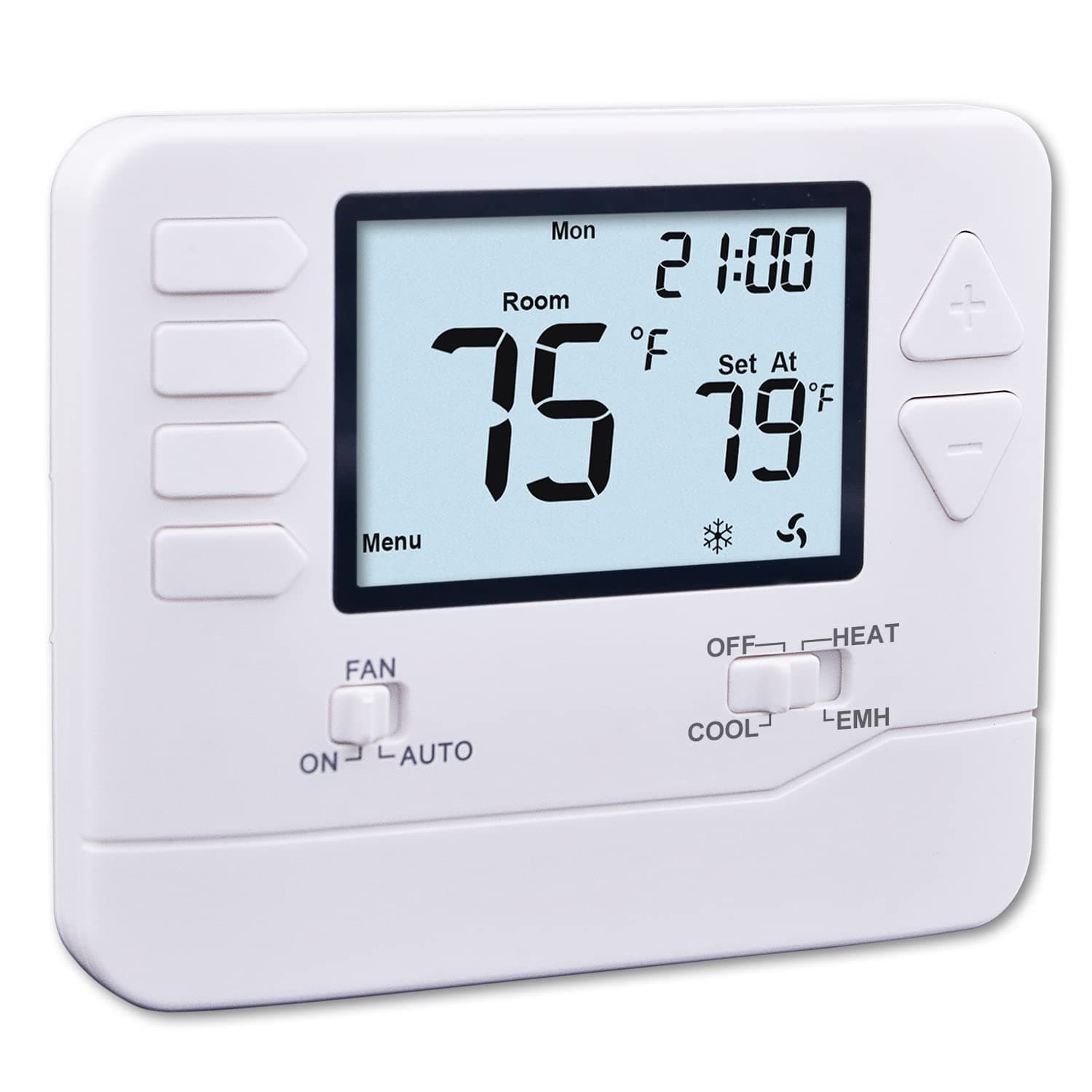 H721 Non-Programmable Heat Pump Thermostat, 2 Heat/1 Cool, with 4.5 sq. Inch Display