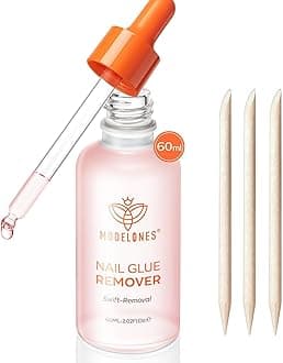 modelones 60 ML Nail Glue Remover for Press On Nails, Pink