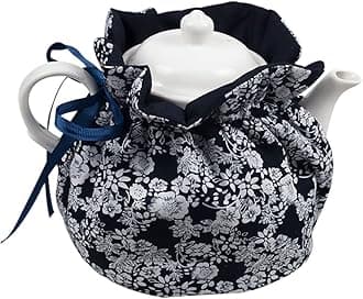 JOONOR Tea Cosy - 100% Cotton Printed Tea Cosy, Kitchen Tea Pot Dust Cover, Breakfast Warmer, Insulation and Keep Warm, 1Pack