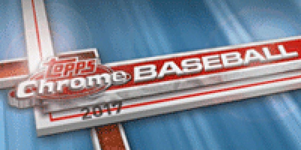 Topps Chrome 2017 Baseball Blaster Box (8 Packs of 4 Cards, Green Refractors)