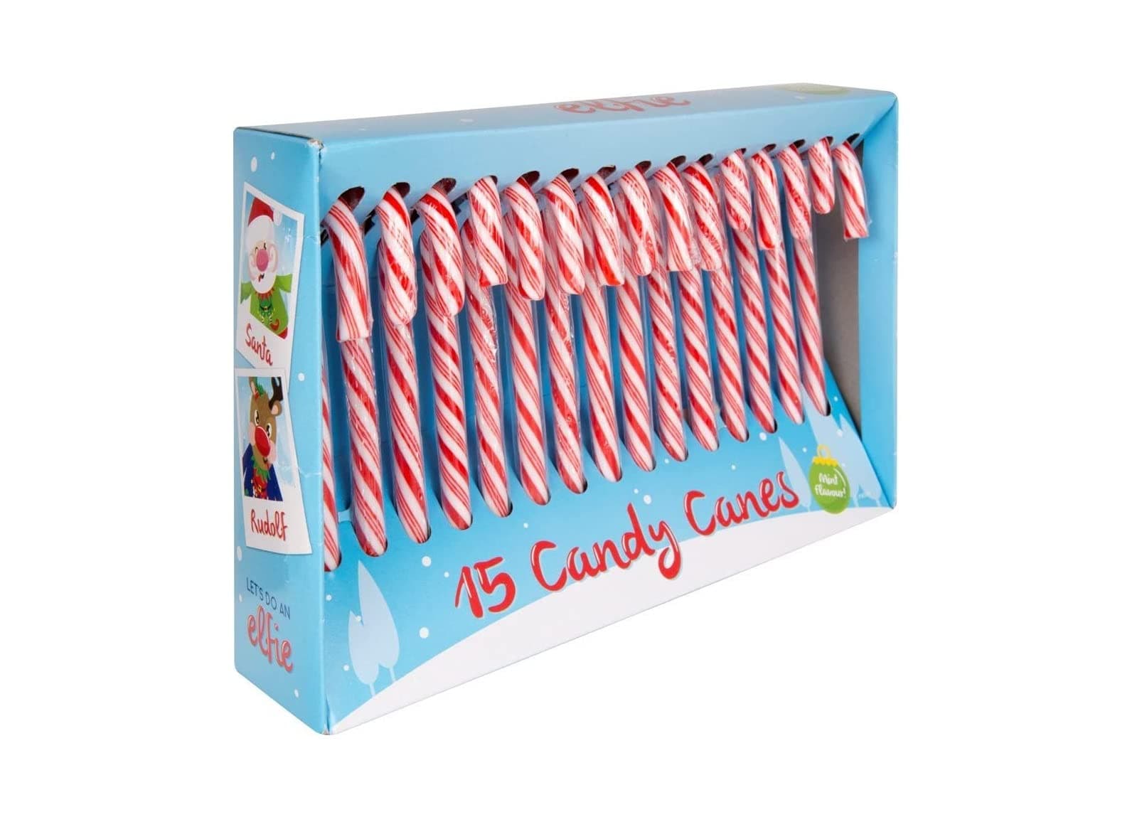 15 Pack Christmas Tree Peppermint Candy Canes Decoration Sweets Box Large Xmas