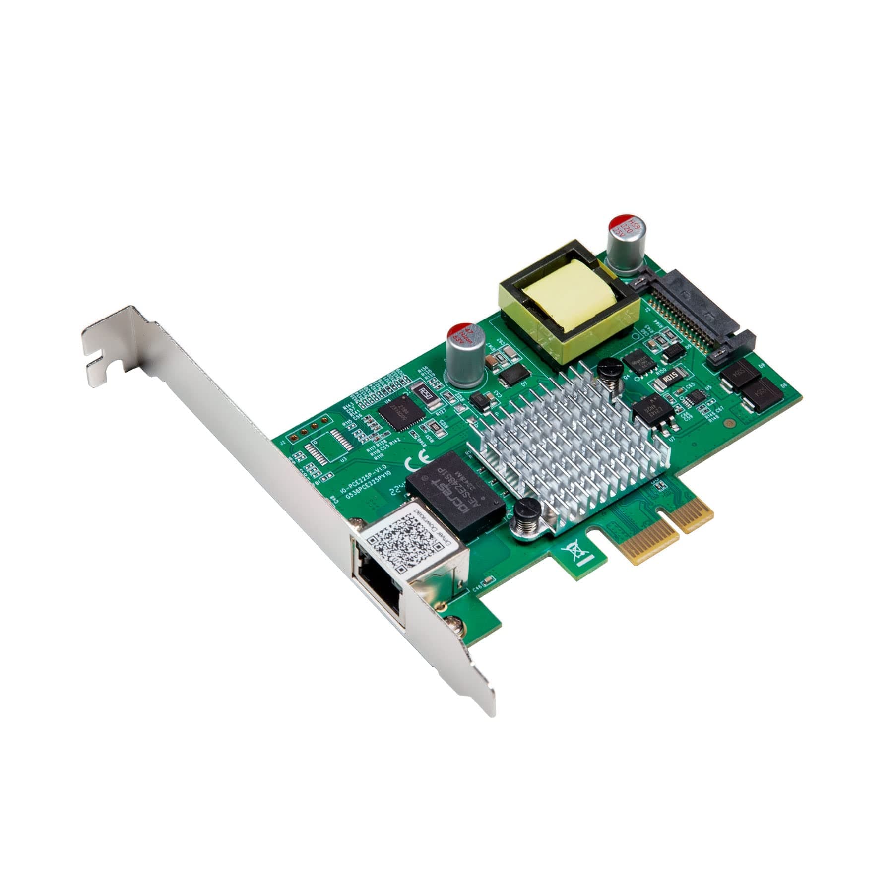 IO Crest 2.5 Gigabit POE+ PCI-e x1 Ethernet Network Card
