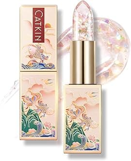 CATKIN Lip Balm Tinted Color Changing Lipstick Ultra Hydrating Lip Moistrurizer Lip Care with Vitamin E Nourishing For Cracked & Dry Lips 0.12 oz C04 Rainbow