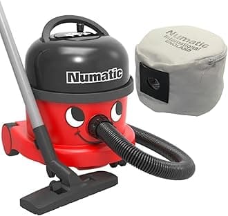 Numatic NRV240-11 Henry Vacuum Cleaner 620W 9L Commercial Dry Red + Re-Usable Cloth Bag